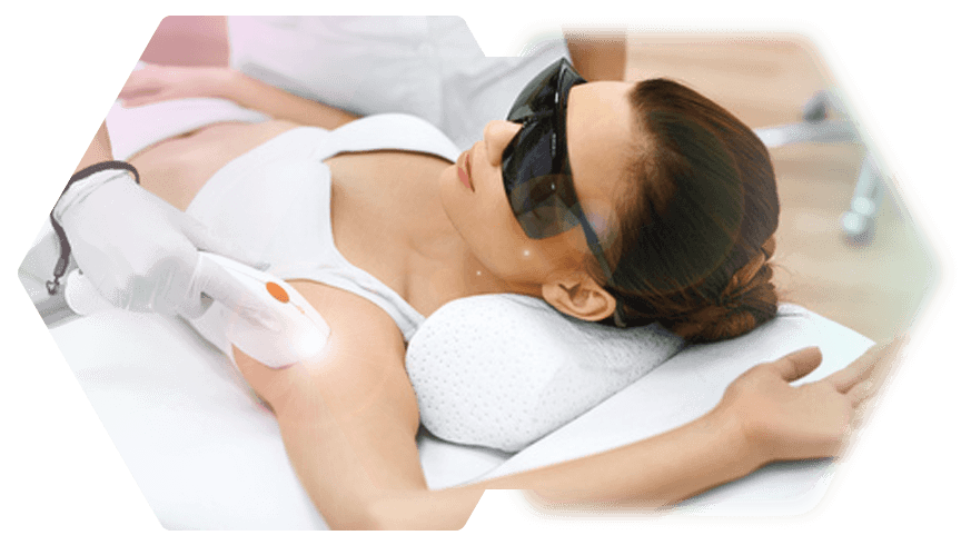 Treatment photo armpit woman