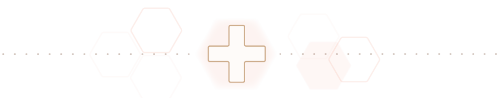optical dividing line with medical cross symbol
