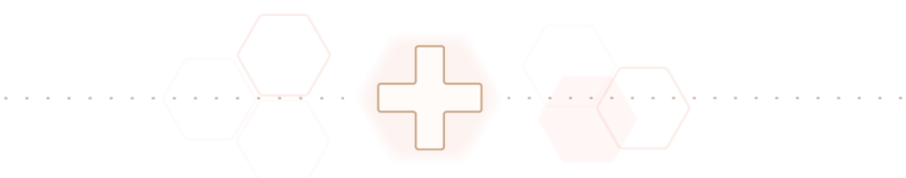 Trenner mit medizinischem Kreuz