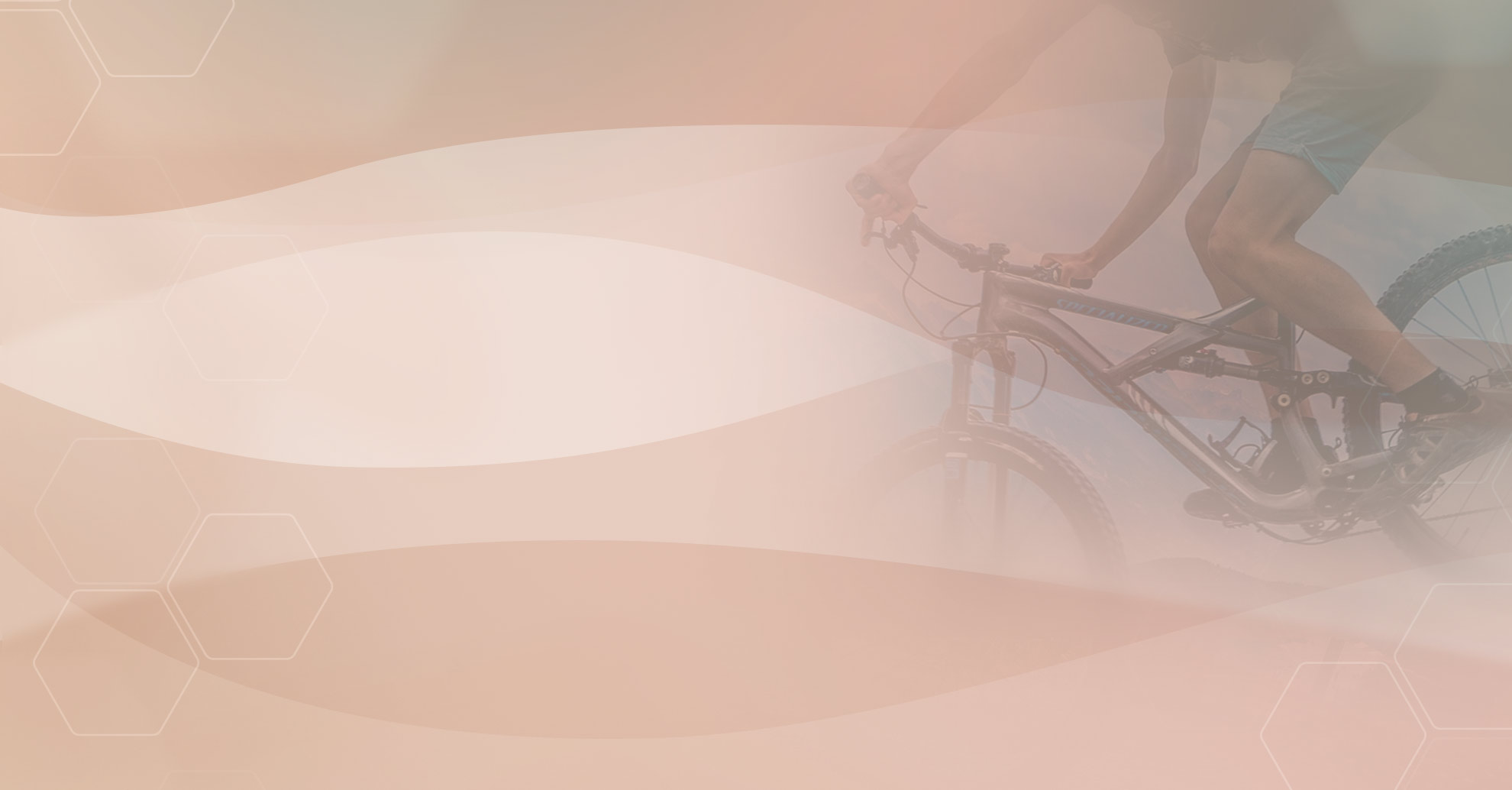 background image filtered beige biking man