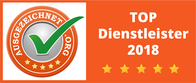 Badge ausgezeichnet - Top Dienstleister