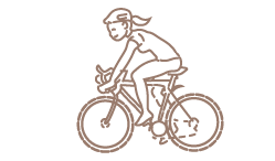 Icon Radfahrerin