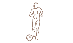 Icon Mann Fußballspieler