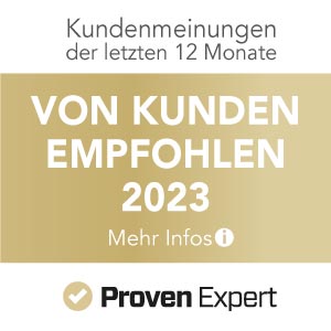 Awarded by Proven Expert as top service provider for the permanent hair removal of haarfreiheit