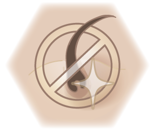 Icon types of hair removal graphic