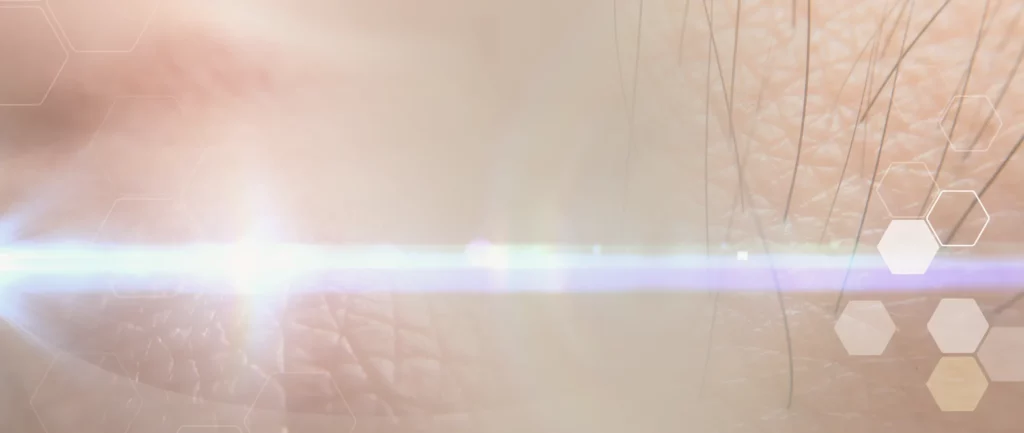 Hintergrund Makroaufnahme Haare mit Lichteffekt