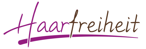Haarfreiheit lila dunkelbraun Logo