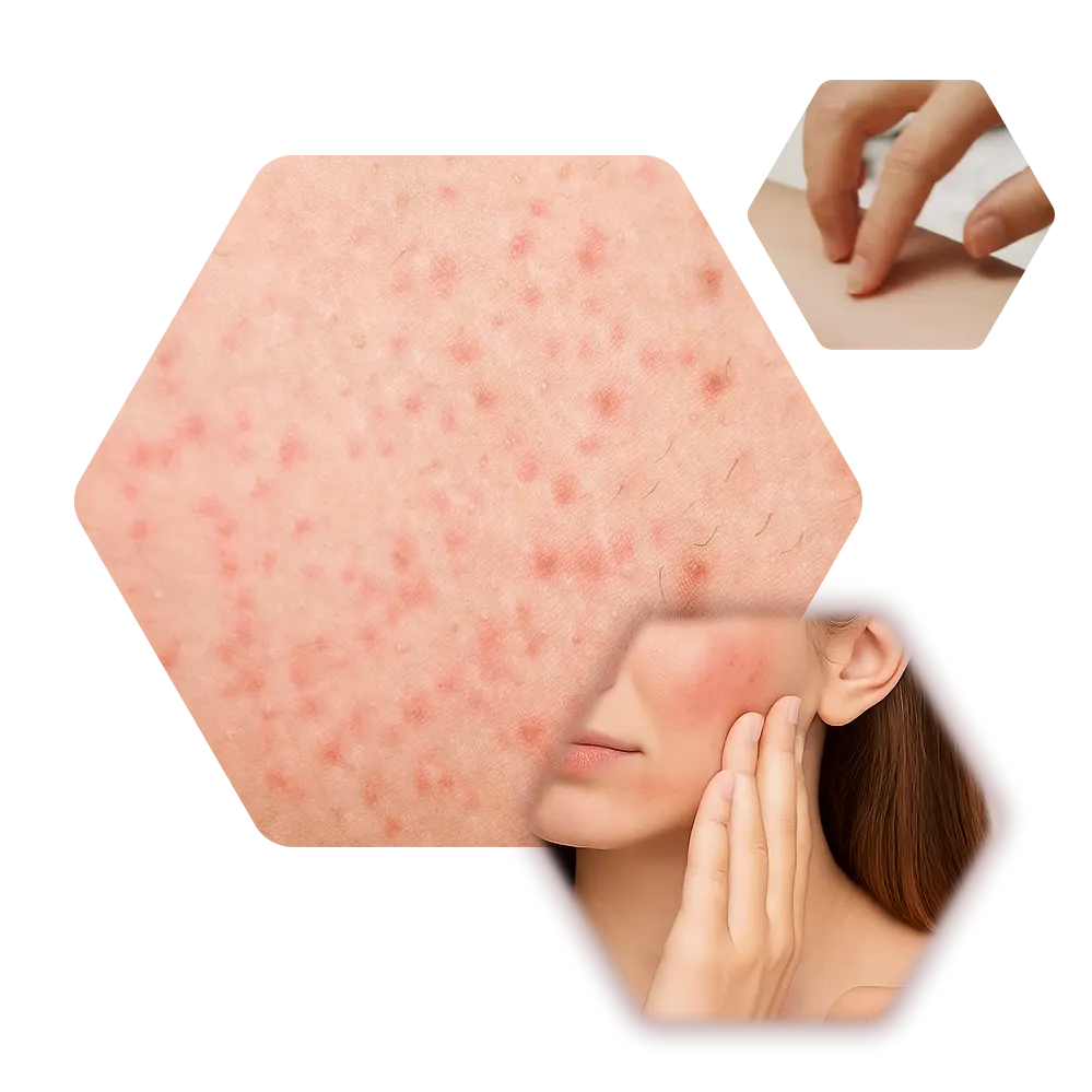 Kollage Hautreizungen