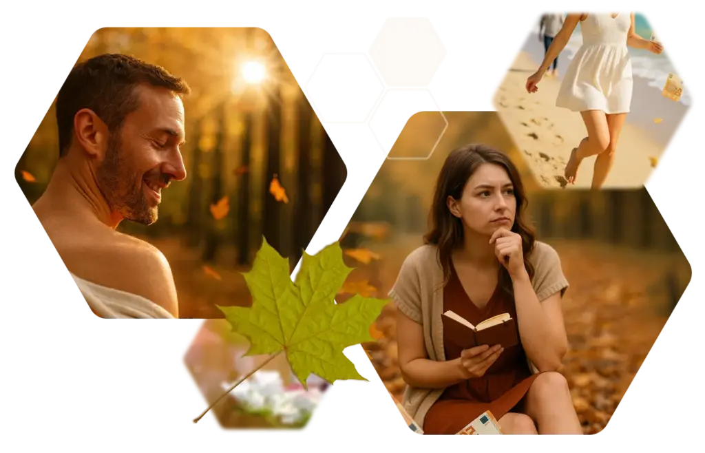 Herbstliches Licht dauerhafte Haarentfernung Planung Sommer glatte Haut im Herbst