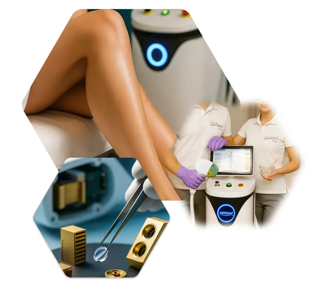 Neue Technolog und Exertise Kollage